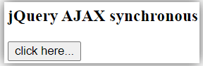 jQuery Ajax synchronous 5