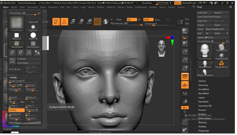 zbrush alpha versus noise