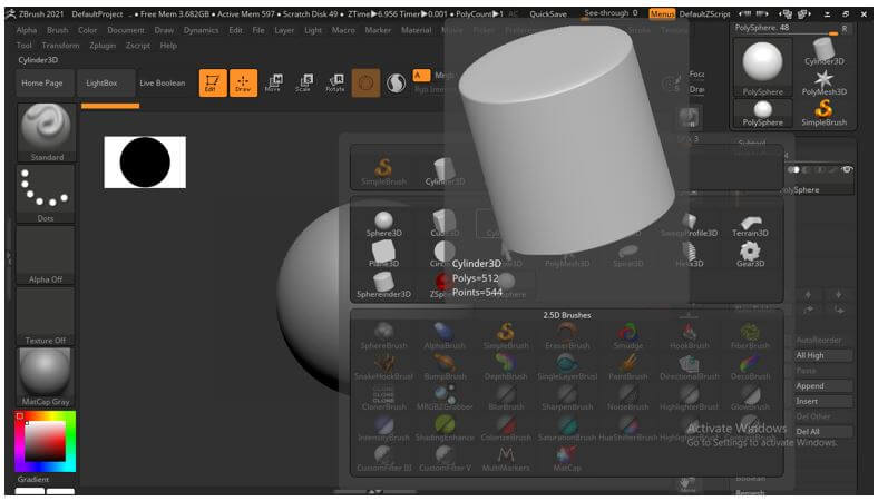 zbrush bollean insert