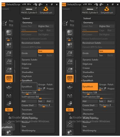 zbrush boolean subtract dissapears