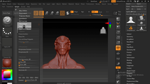 Zbrush 3D Printing output 17