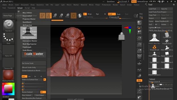 zbrush 3d print hub plugin