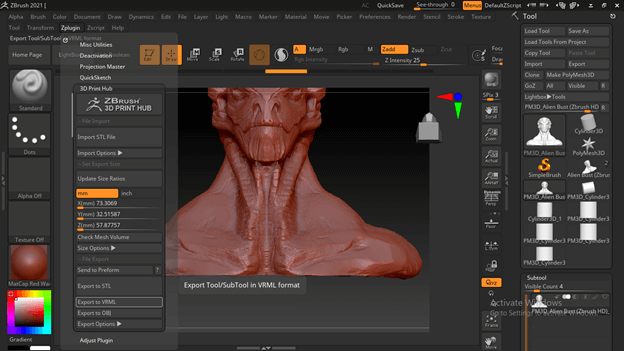 zbrush 3d printing service