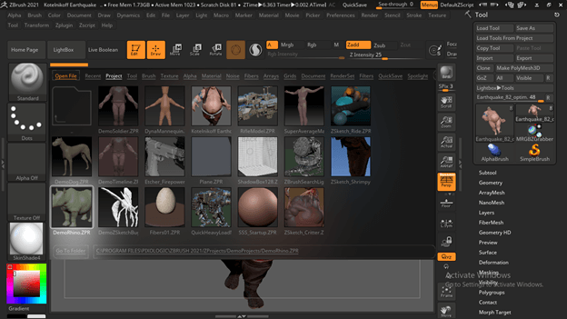 Zbrush Polygroups output 10