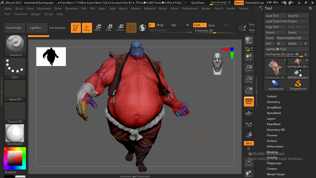 polygroups zbrush 2019