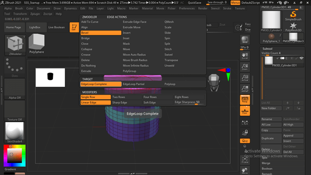 Zbrush Polygroups output 6