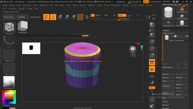 Zbrush Polygroups output 7