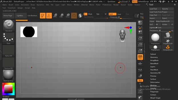 Zbrush Zmodeler output 2