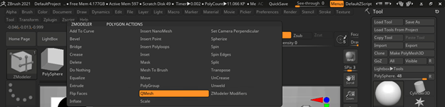 Zbrush Zmodeler output 7