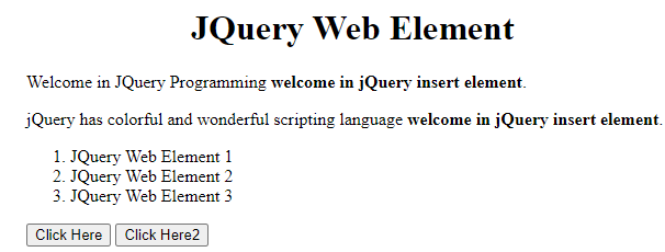 jQuery request element 2