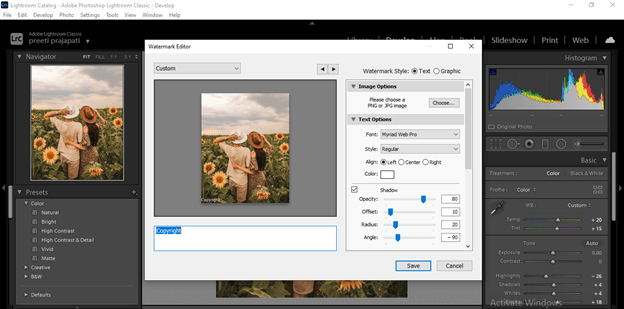 lightroom watermark output 2