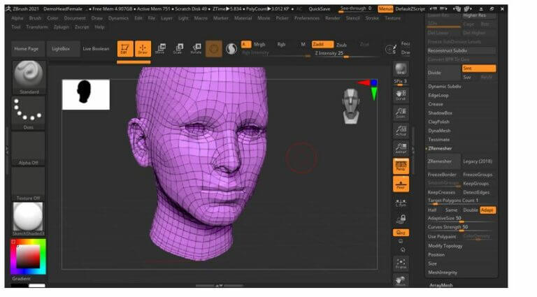 ZBrush ZRemesher | Complete Guide on ZBrush ZRemesher