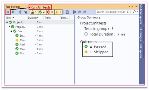 ASP.NET Core Unit Testing output