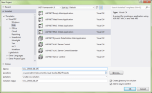 mvc asp net c# ejemplo