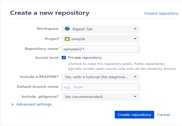 Bitbucket Cloud output 1