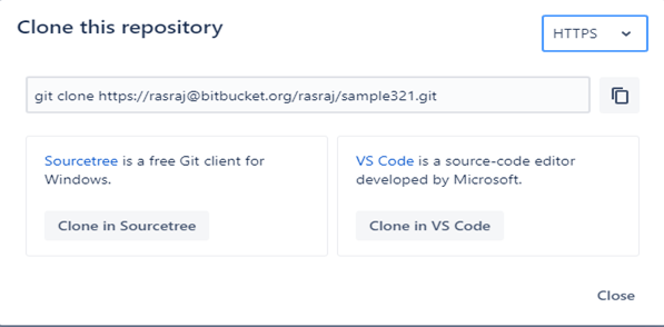 Bitbucket Cloud output 2