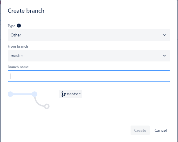 Bitbucket Create Branch output 3