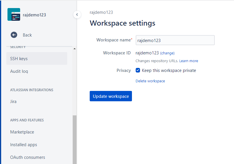 Bitbucket OAuth output 1