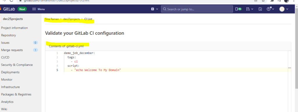GitLab YAML Validator | How to Use GitLab YAML Validator?