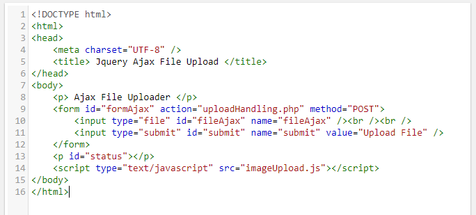 jQuery Ajax File Upload output 1