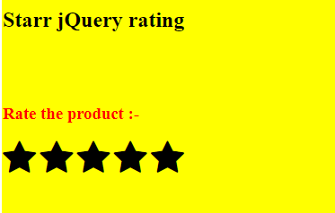 Simple Star Rating Input Plugin - jQuery rating.js