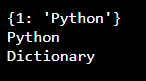 Creating Python 3 Dictionary 9