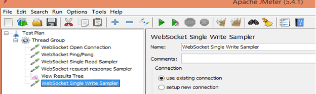 WebSocket request-response Sampler 2