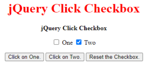 jQuery click checkbox | How to jQuery click checkbox with Examples?