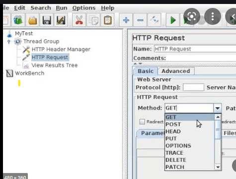 JMeter HTTP Request output 1