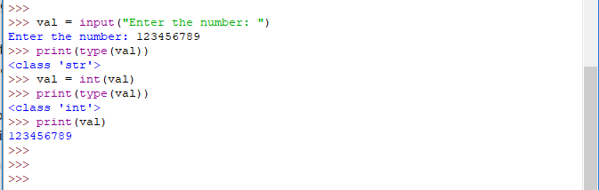print the number output 6