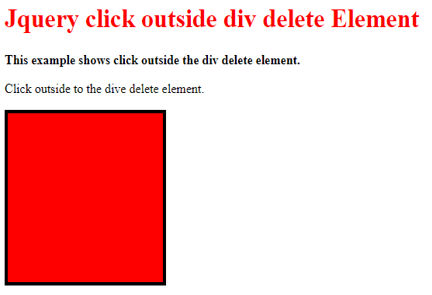 jQuery Click Outside Div output 2