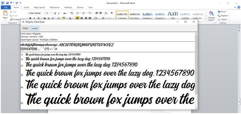 Add InDesign Fonts 4