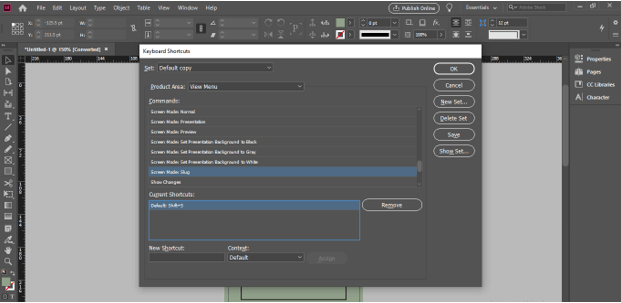 InDesign Preview Shortcut