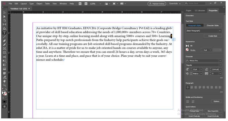 InDesign Bullet Points 11