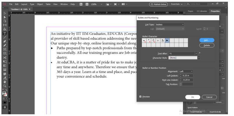 InDesign Bullet Points 28