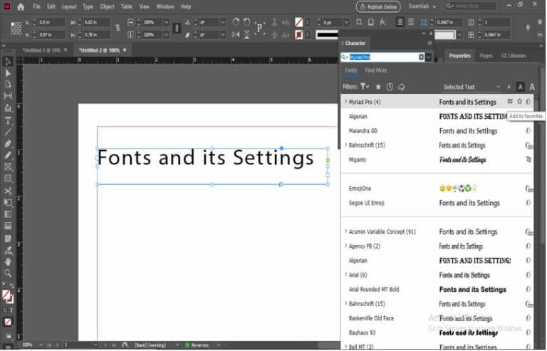 InDesign Fonts | A Complete Guide On InDesign Fonts