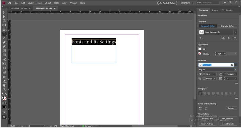 InDesign Fonts 6