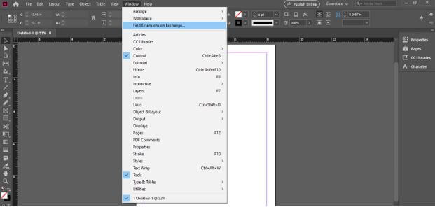 Install InDesign Extension 4
