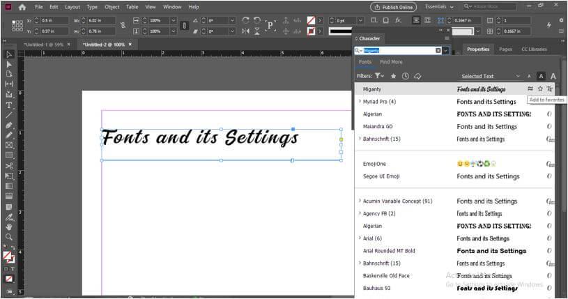 New Add InDesign Fonts 7