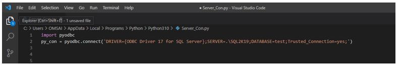 Python SQL Server Connection 4