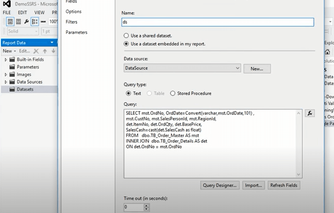 SSRS Parameter Add Reports 3