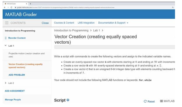 Matlab Grader 2