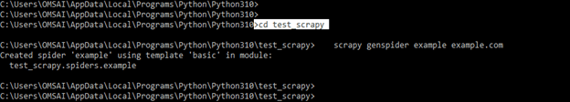 Example Scrapy Project