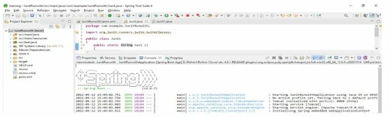 JUnit 5 RunWith | Project Structure and Class of JUnit 5 RunWith