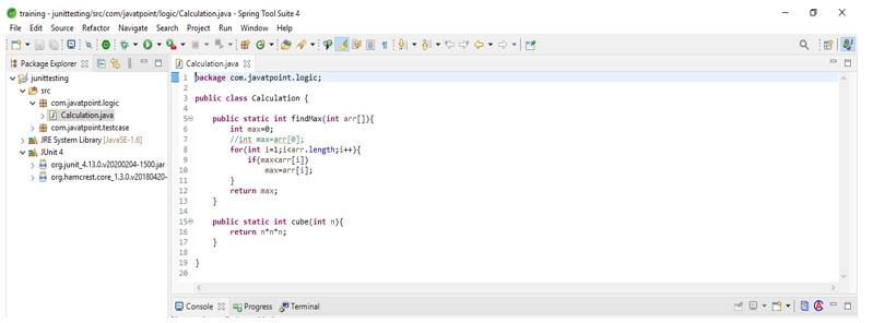 writing the program code and logic of the program