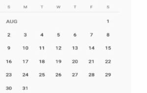 Angular Material Calendar 15