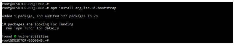 installing the angular UI bootstrap
