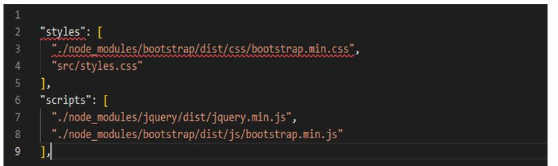 adding code to the angular-cli.json file