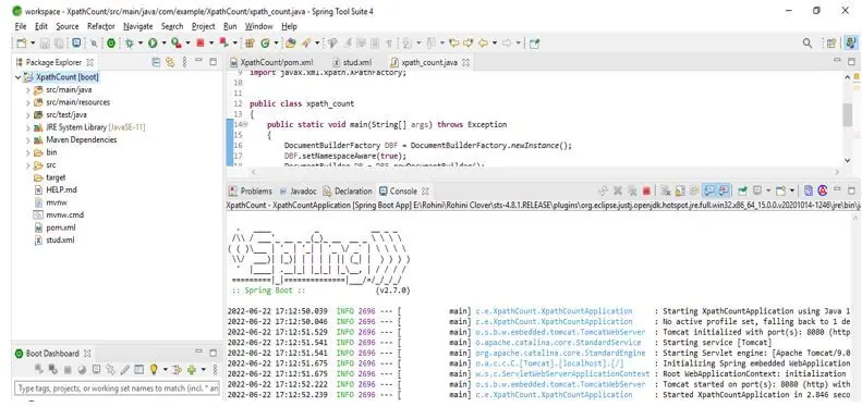 creating the java file