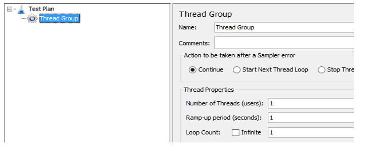 create the thread group inside the Test plan